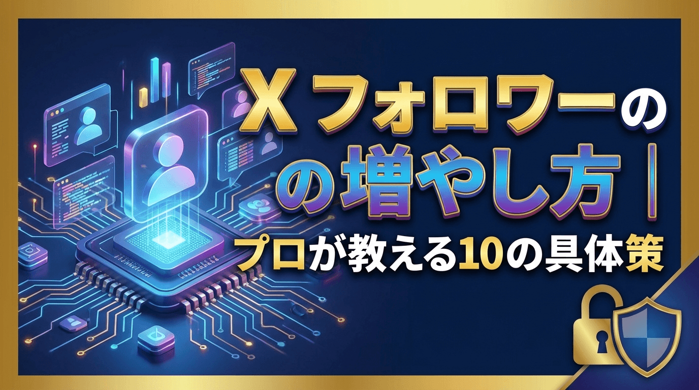Xフォロワーの増やし方|プロが教える10の具体策【2025年最新版】