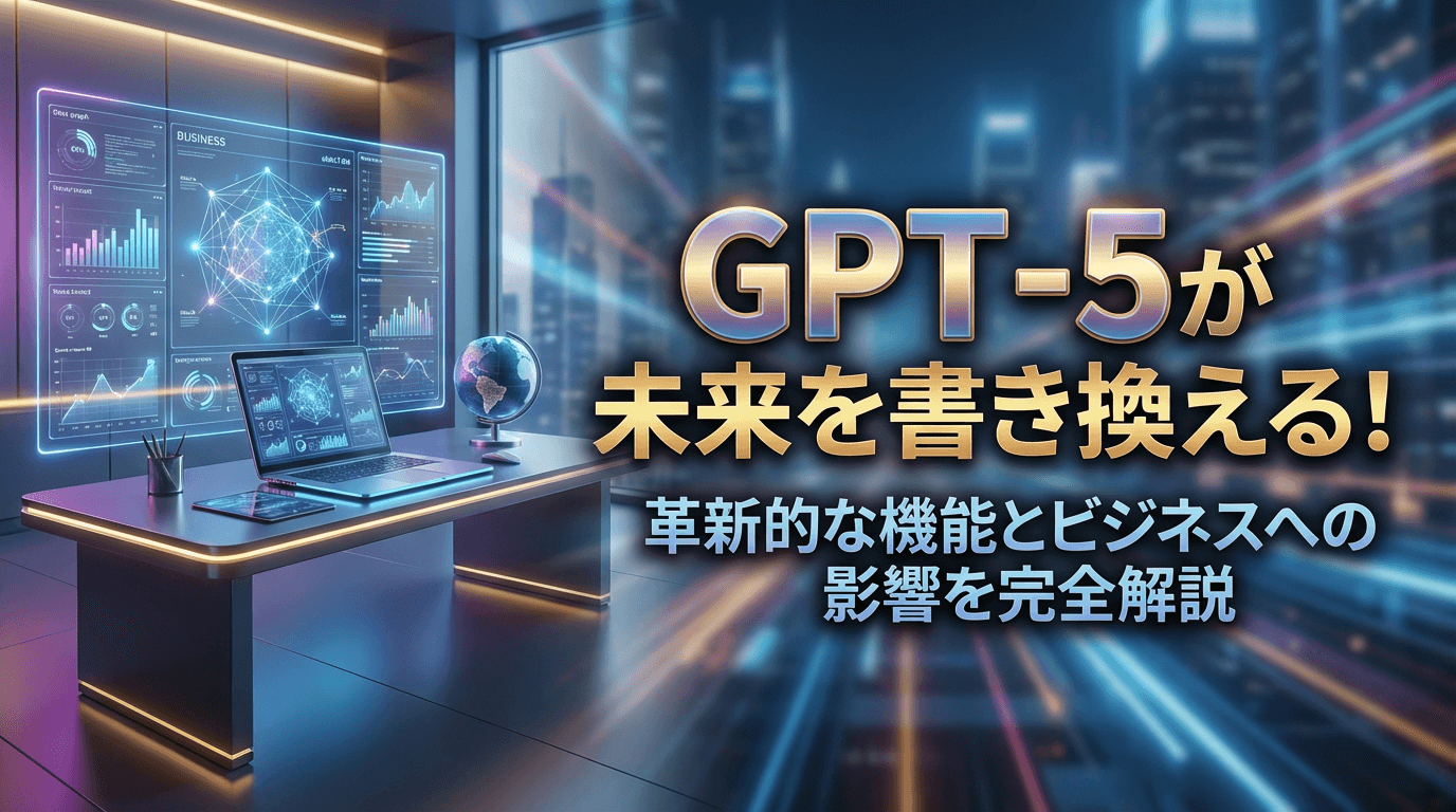 GPT-5が未来を書き換える!革新的な機能とビジネスへの影響を完全解説