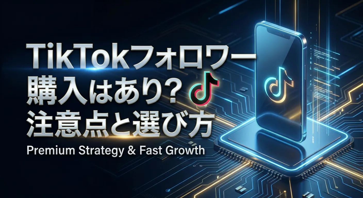 TikTokフォロワー購入はあり?注意点と選び方