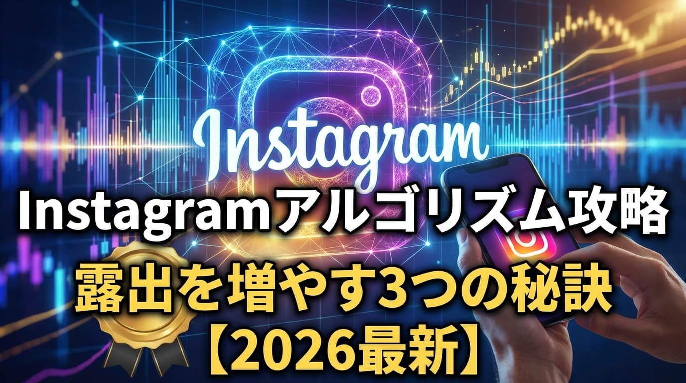 Instagramアルゴリズム2026年最新版:露出を増やす秘訣