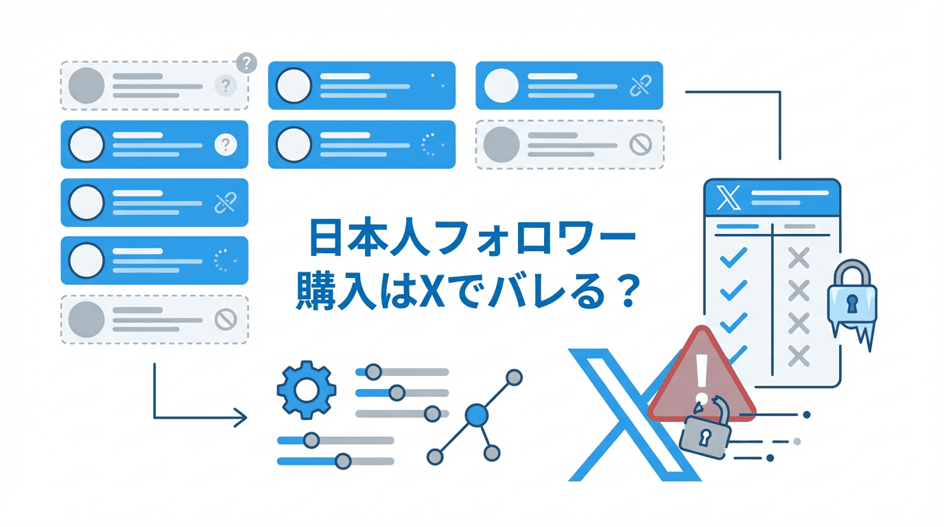 日本人フォロワー購入はX(旧Twitter)でバレる?凍結リスク・相場・安全に使う判断基準【2026年版】