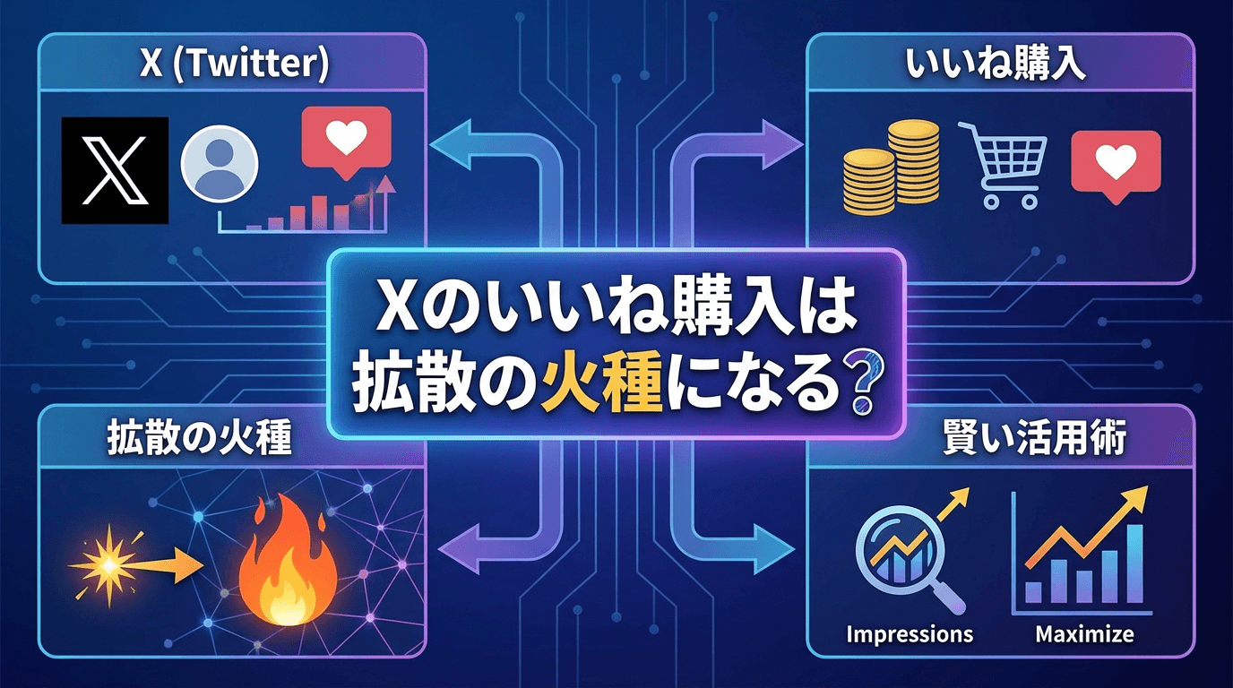 Xのいいね購入は拡散の火種になる?インプレッションを最大化する賢い活用術