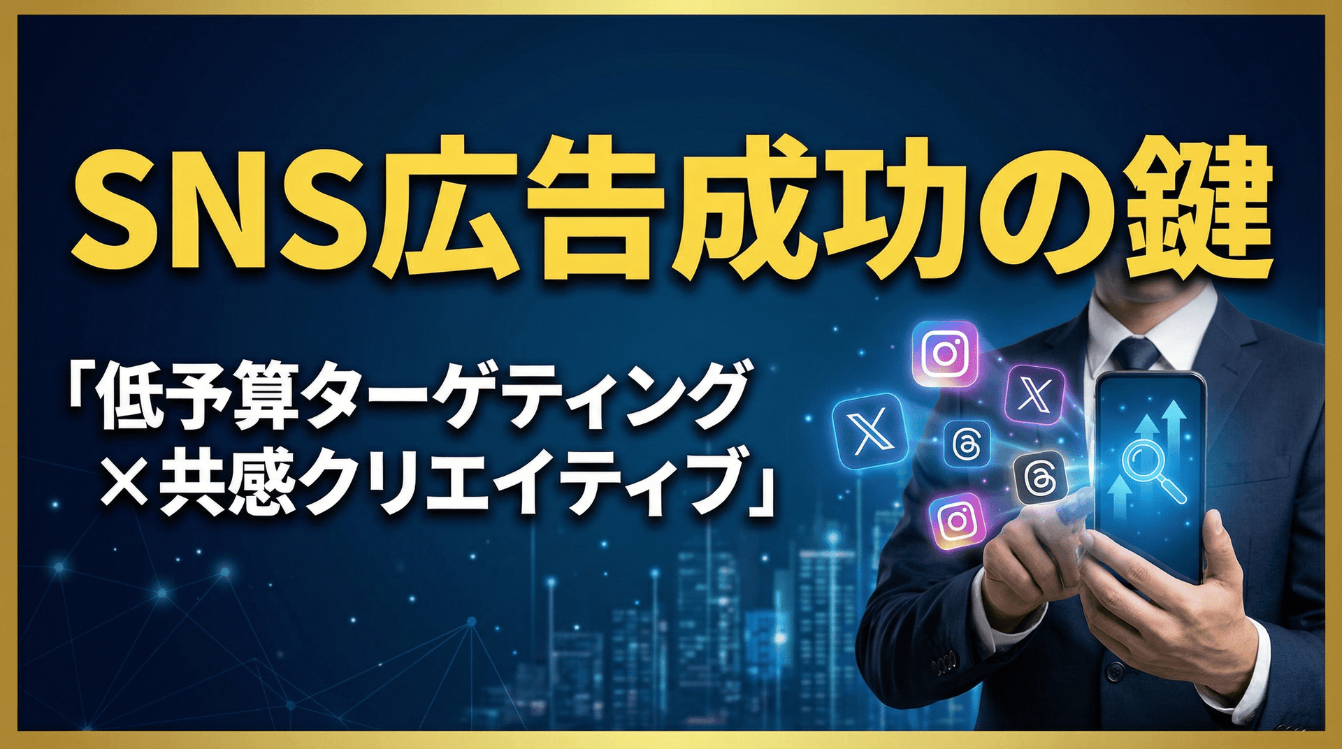 【中小企業向け】SNS広告成功の鍵🔑低予算ターゲティングと共感を呼ぶクリエイティブ戦略